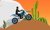 Moto cross dans le desert
