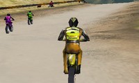 Course de moto cross 3D