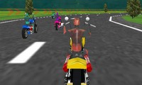 Course 3D de moto