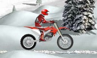 Moto Trial dans la neige